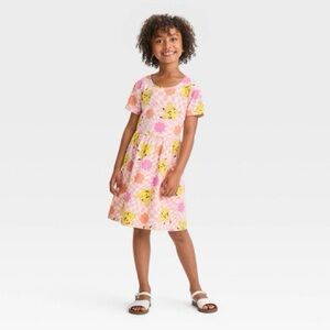 Like New Pokémon Pikachu Floral Dress